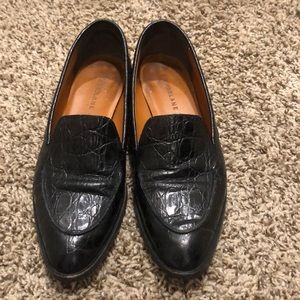 Everlane Italian croc loafers